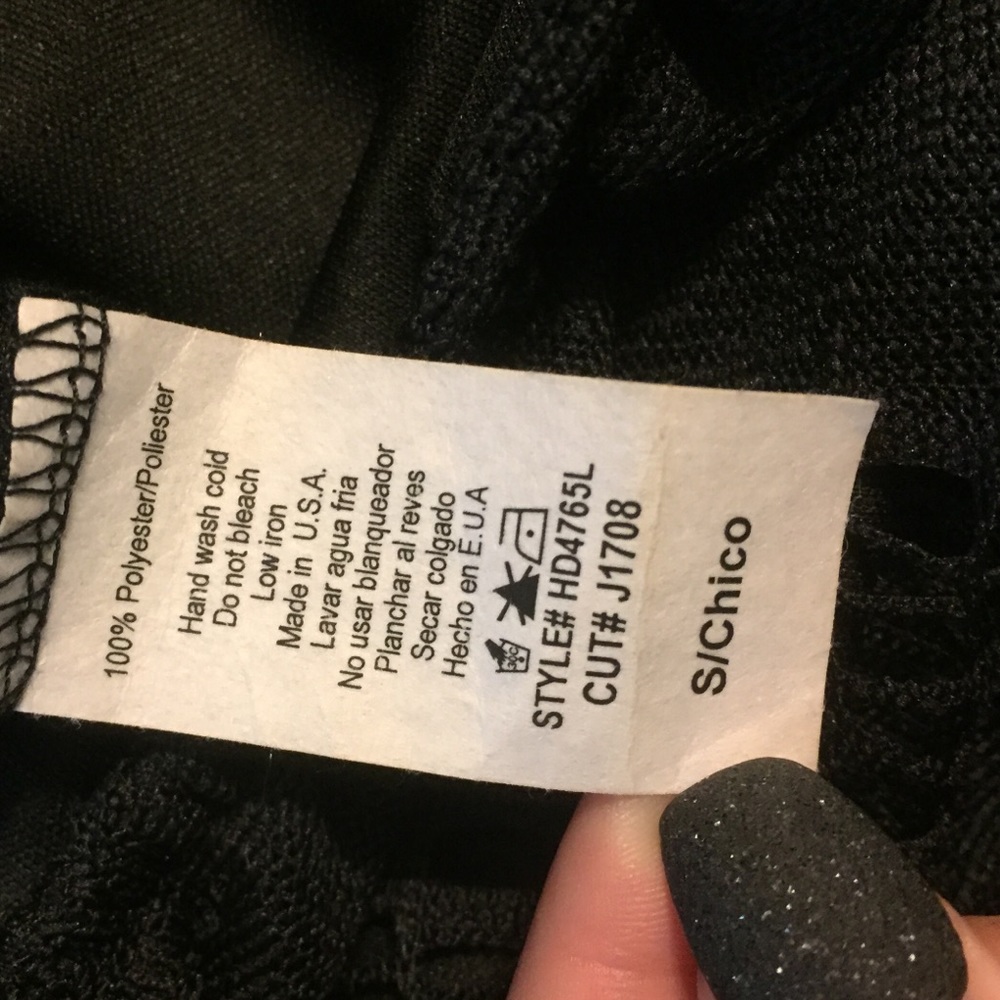 Strapless Black Lace Maxi Dress - Picture 3 of 4